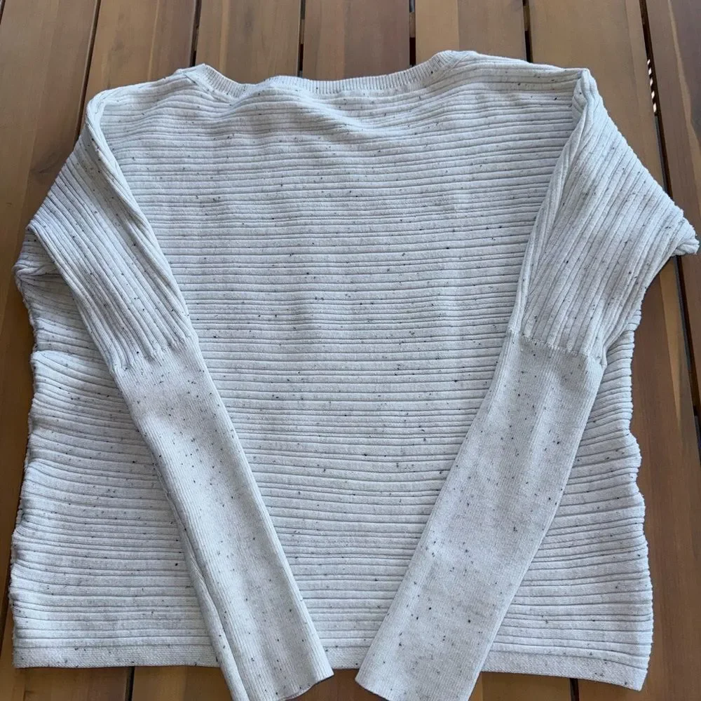 Daytrip Cream Ribbed Knit Top
